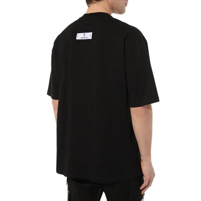 T-shirt en coton noir Diego Venturino
