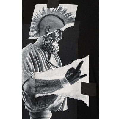 T-shirt en coton noir Diego Venturino