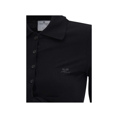 Polo Courrèges avec détail torsadé