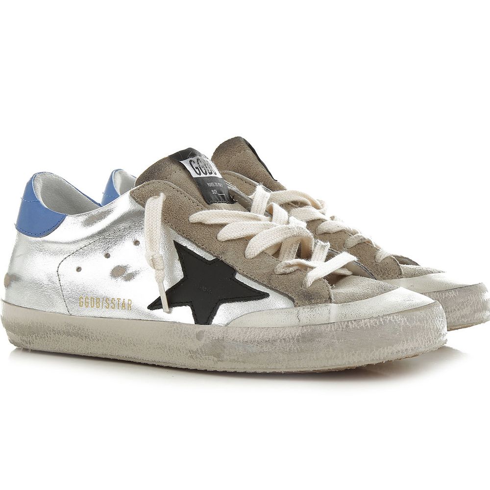 Golden Goose Grijze Kalfsleren Sneaker