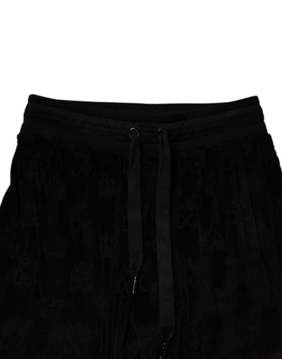 Dolce &amp; Gabbana Zwarte Katoenen Joggingbroek Heren Sweatpants Broek