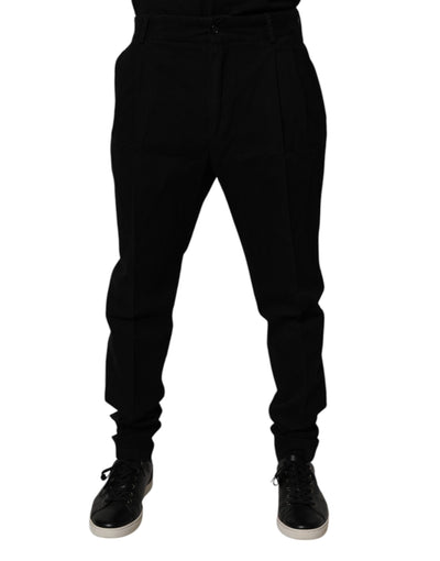 Dolce &amp; Gabbana Zwarte Katoenen Stretch Skinny Broek