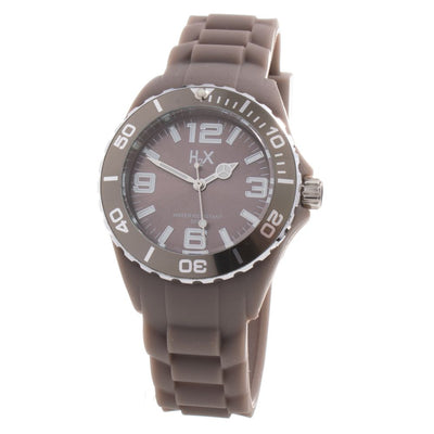 Haurex Bruin Rubberen Horloge