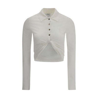 Polo Courrèges avec détail torsadé
