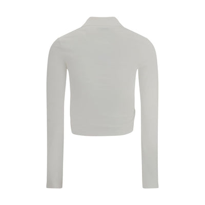 Polo Courrèges avec détail torsadé