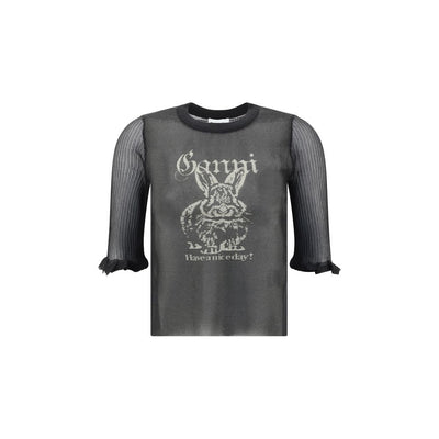 Ganni Sheer jacquard Top