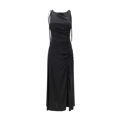 Ganni Satin Long Dress