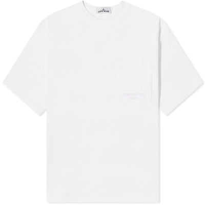 T-shirt en coton blanc Stone Island