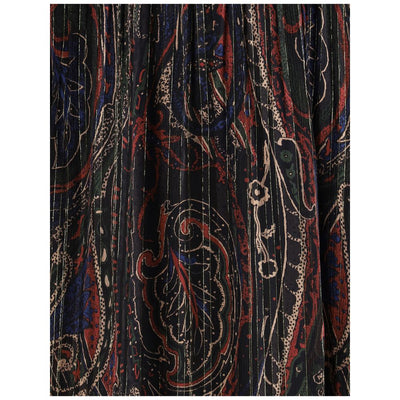 Saint Laurent Paisley long Dress