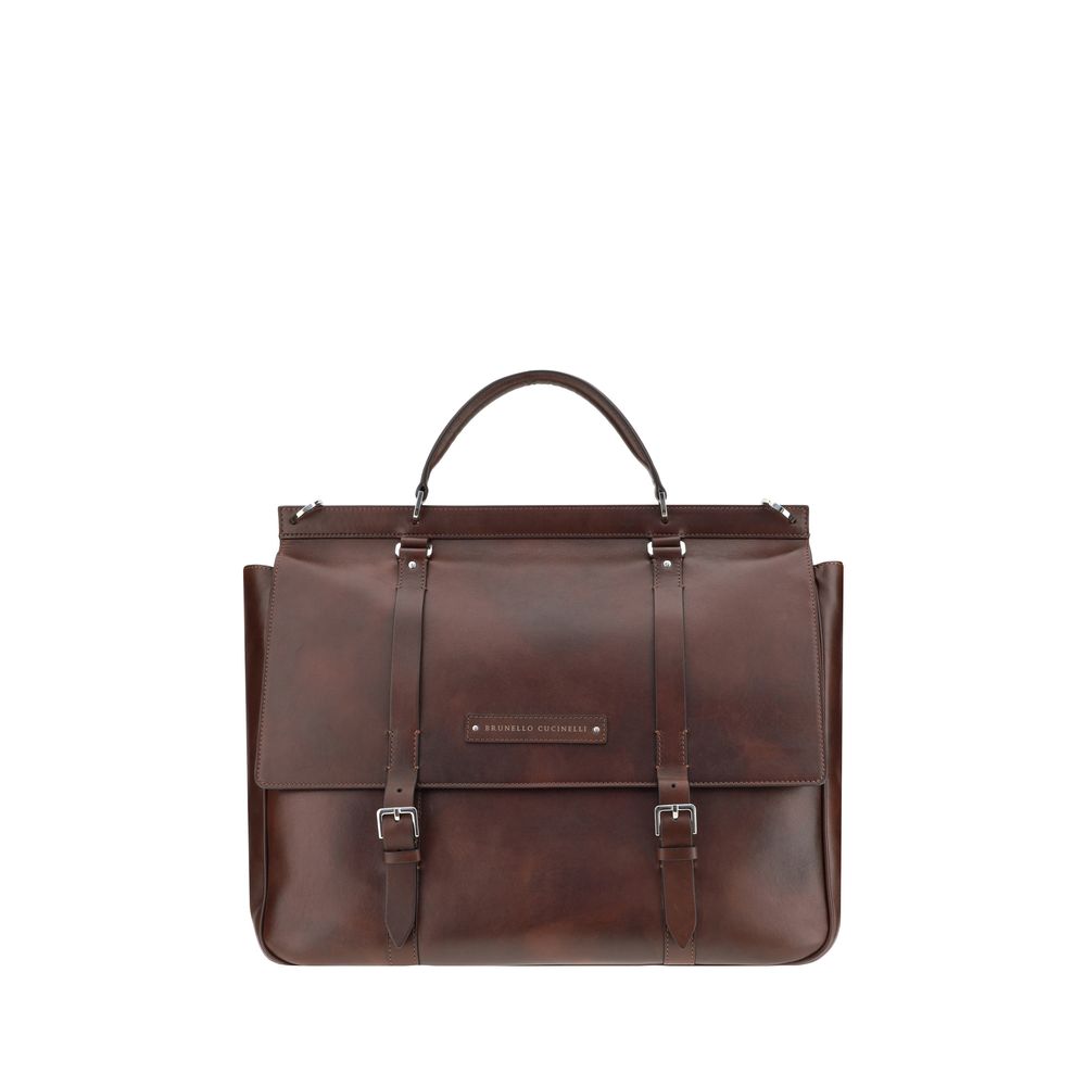 Sac de voyage en cuir Brunello Cucinelli