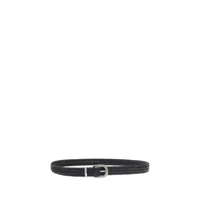 Brunello Cucinelli gevlochten stretch leren riem