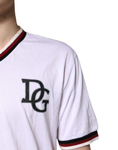 Dolce &amp; Gabbana Wit #DGMillennials King Crown V-hals T-shirt