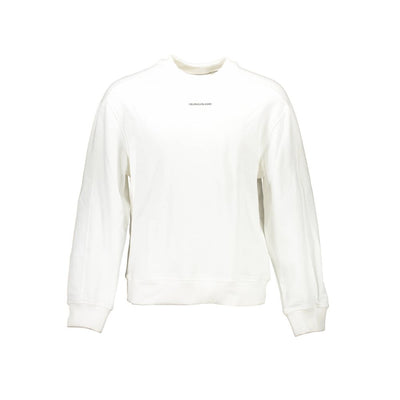 Calvin Klein White Cotton Unisex Sweatshirt