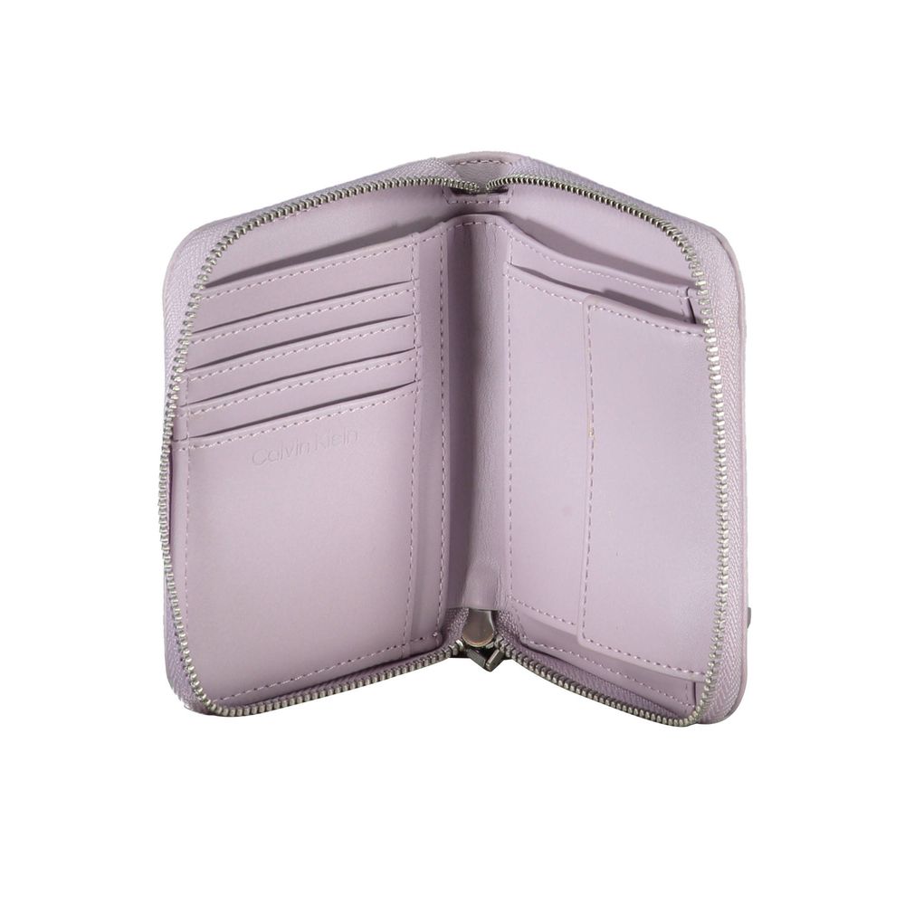 Calvin Klein Paarse Polyester Dames Portemonnee