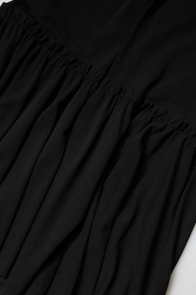 Jupe mi-longue taille haute noire à coupe sirène Dolce &amp; Gabbana