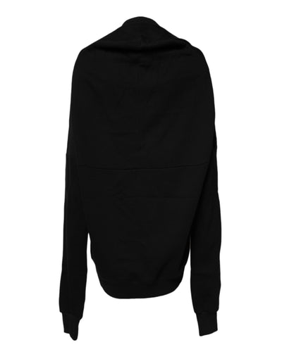 Dolce &amp; Gabbana Zwarte Katoenen Sweatshirt Trui met Ronde Hals