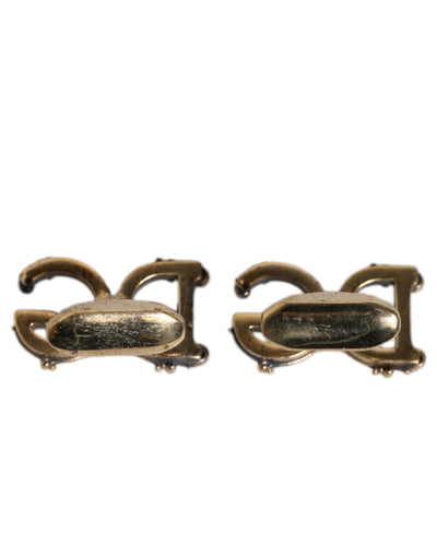 Dolce &amp; Gabbana manchetknopen met DG-logo in goudkleurig 925 sterlingzilver