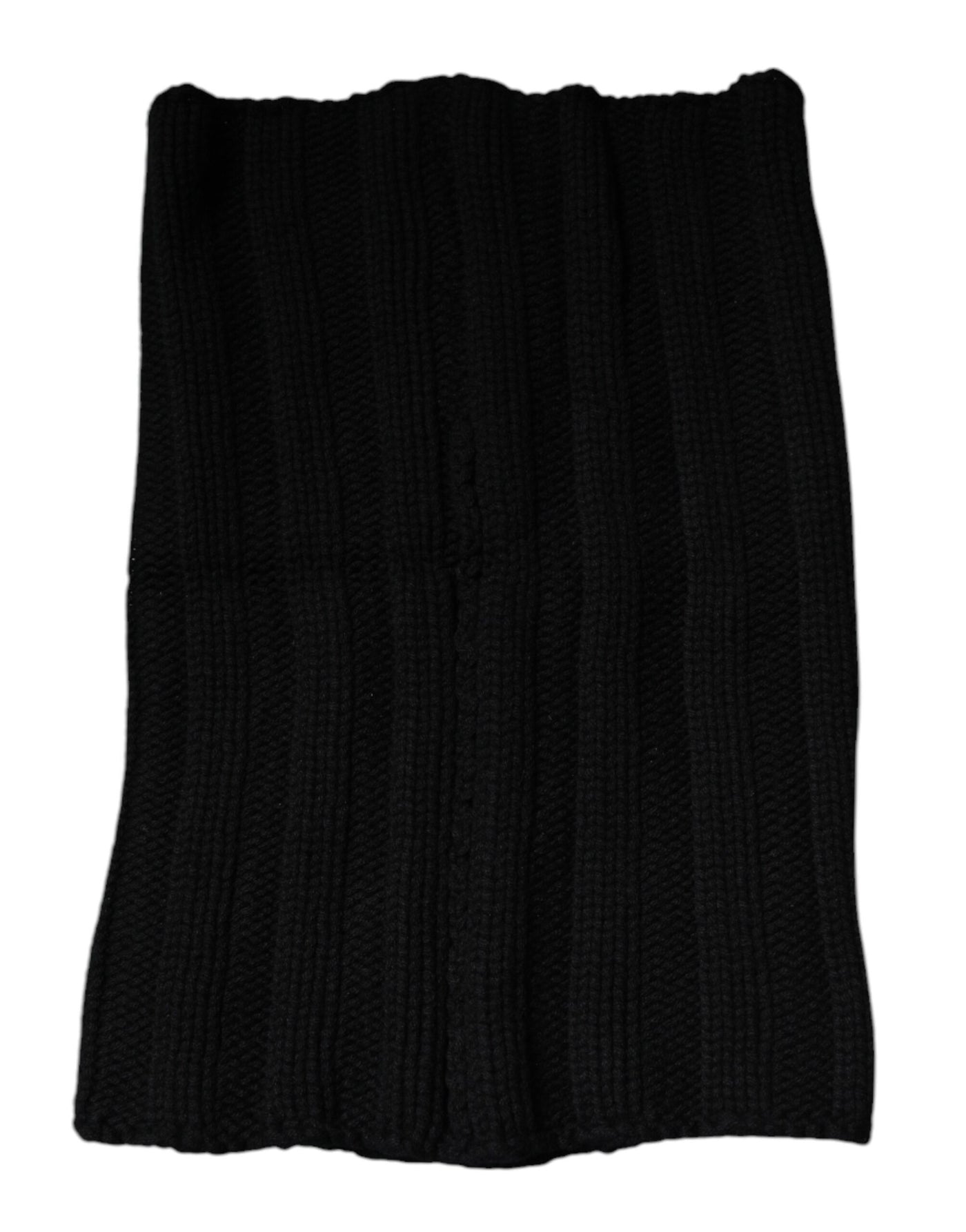 Dolce &amp; Gabbana Zwarte Kasjmier Gebreide Nekwarmer Foulard Sjaal