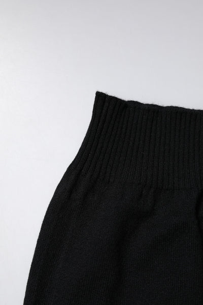 Dolce &amp; Gabbana Zwarte Kasjmier Gebreide Nekwarmer Foulard Sjaal