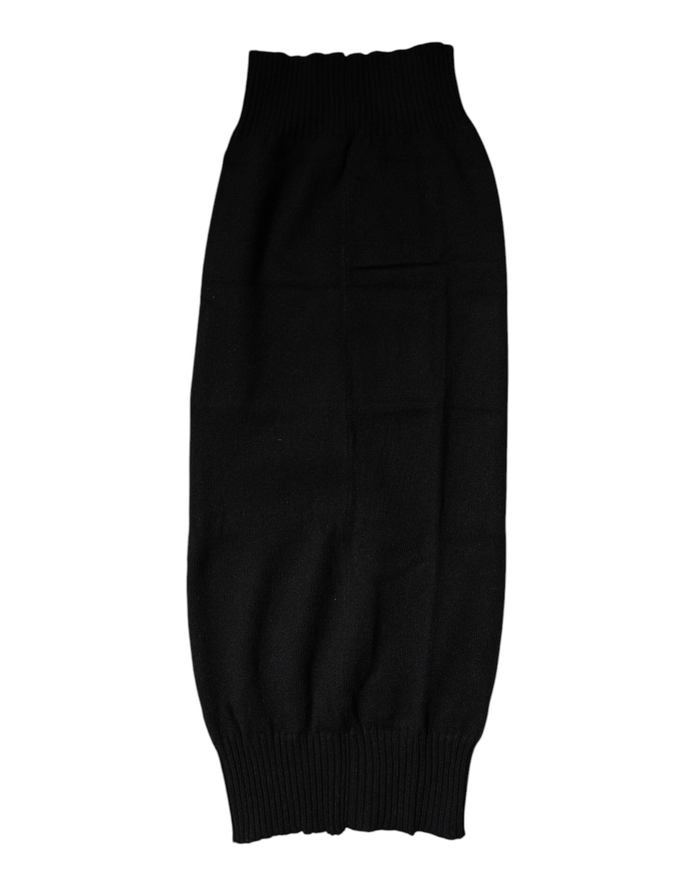 Dolce &amp; Gabbana Zwarte Kasjmier Gebreide Nekwarmer Foulard Sjaal