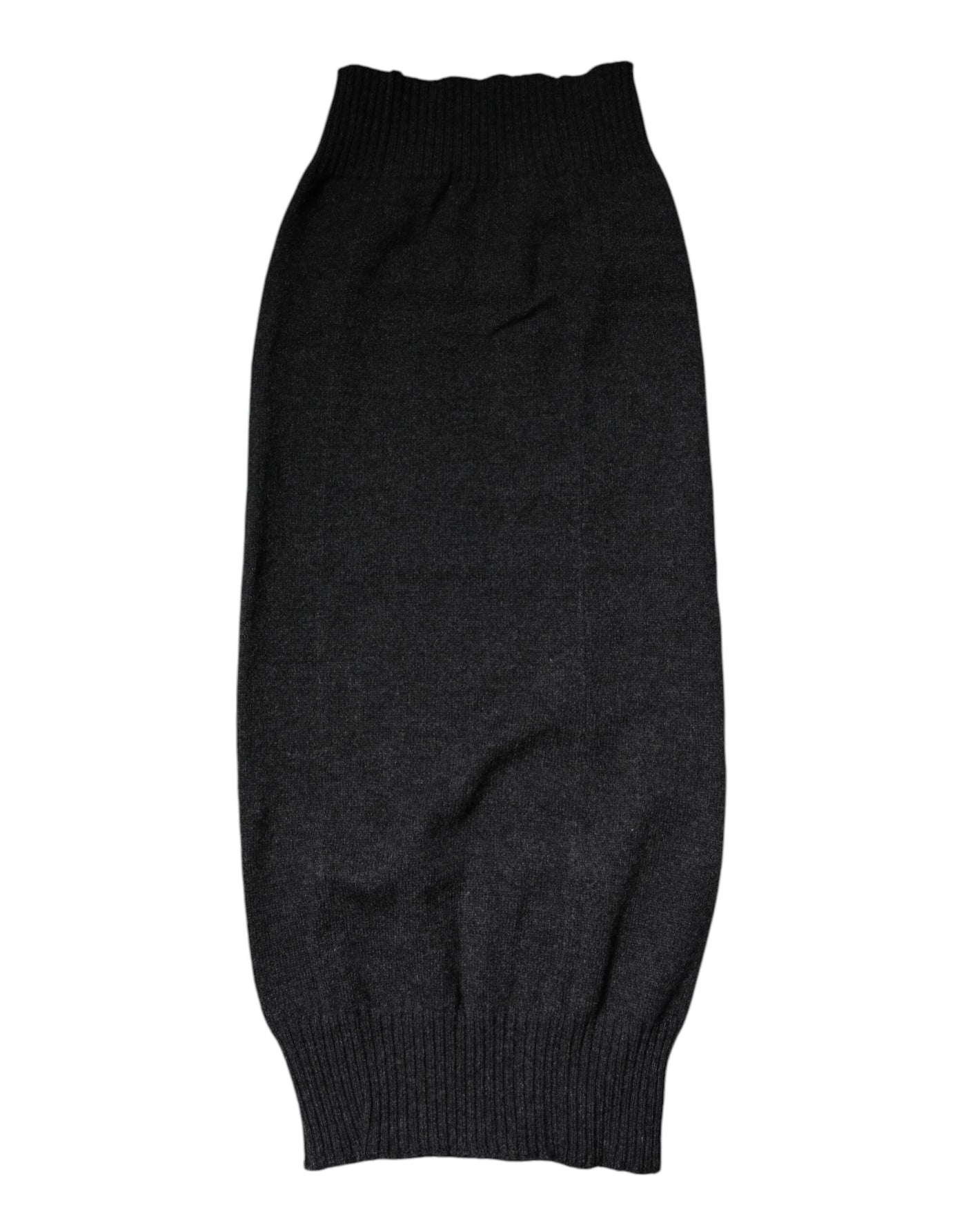 Dolce &amp; Gabbana Zwarte Kasjmier Gebreide Nekwarmer Foulard Sjaal