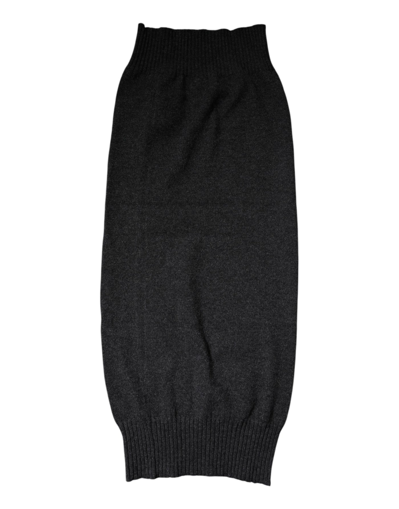 Dolce &amp; Gabbana Zwarte Kasjmier Gebreide Nekwarmer Foulard Sjaal