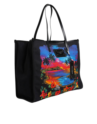 Sac cabas Dolce &amp; Gabbana à imprimé graphique multicolore et anse supérieure