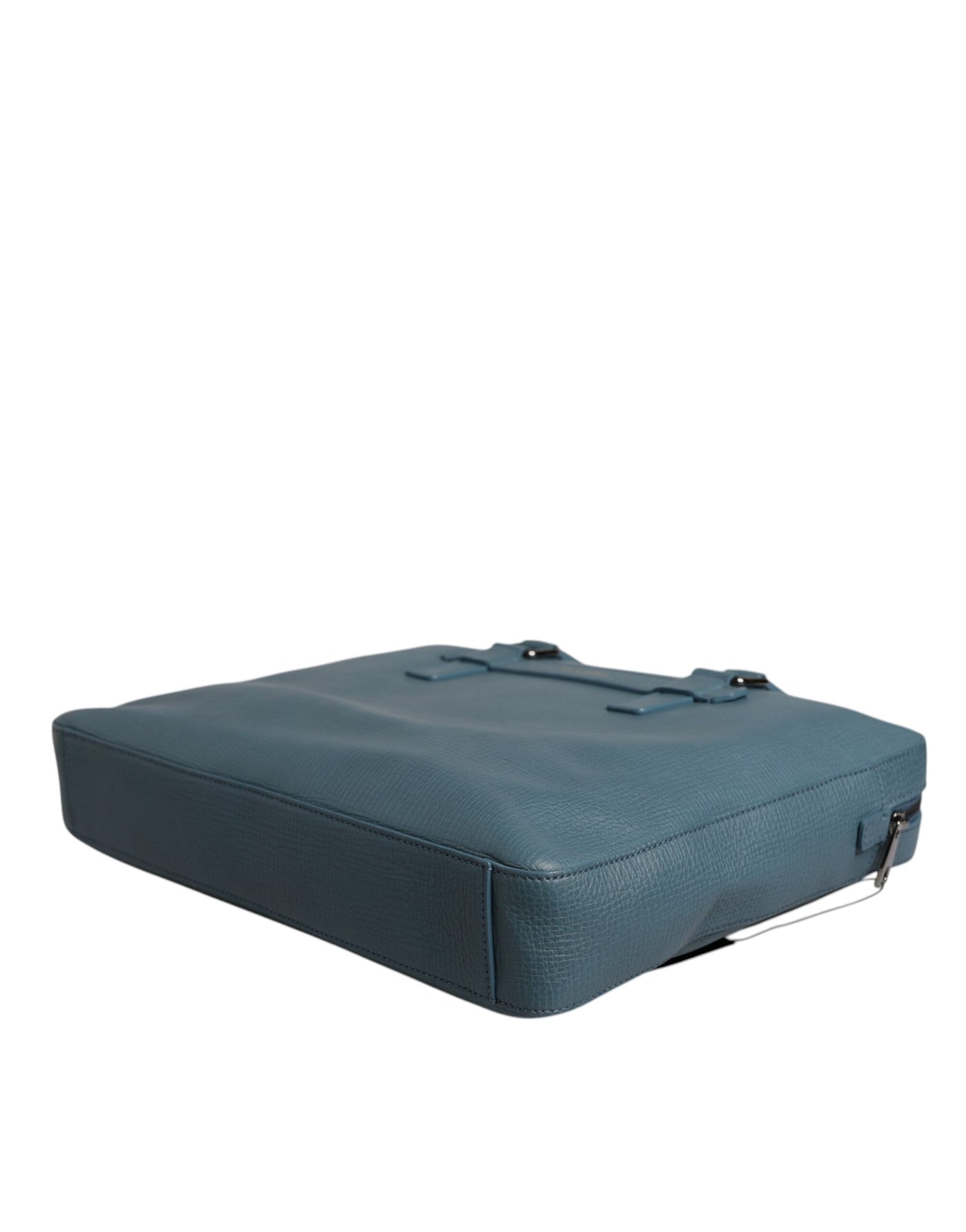Dolce &amp; Gabbana Blue Logo Messenger-aktetas met dubbele handgreep