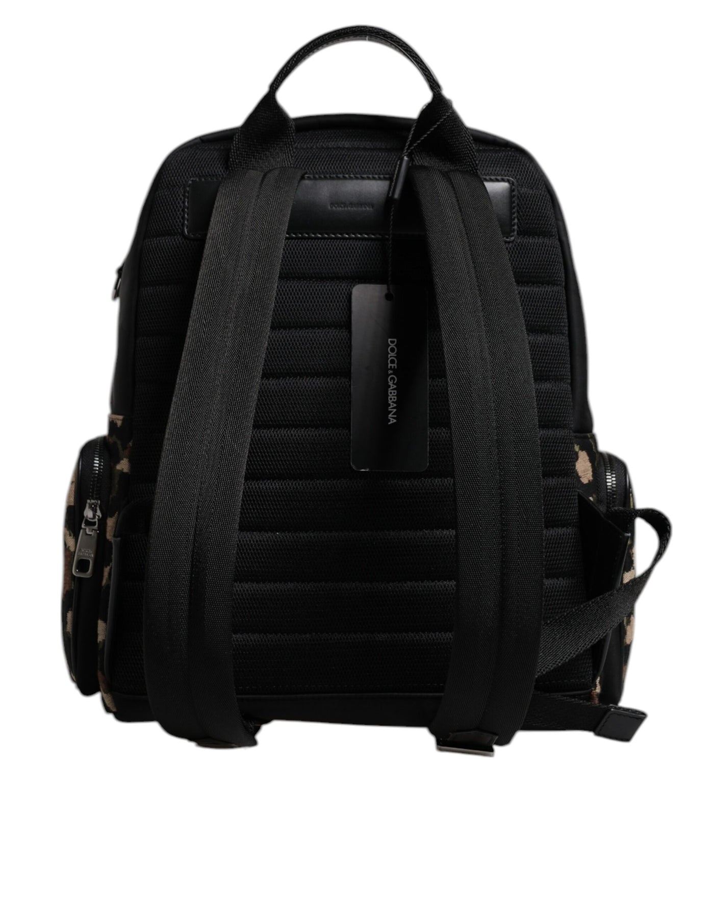 Sac à dos Dolce &amp; Gabbana pour homme avec plaque logo DG et imprimé léopard multicolore