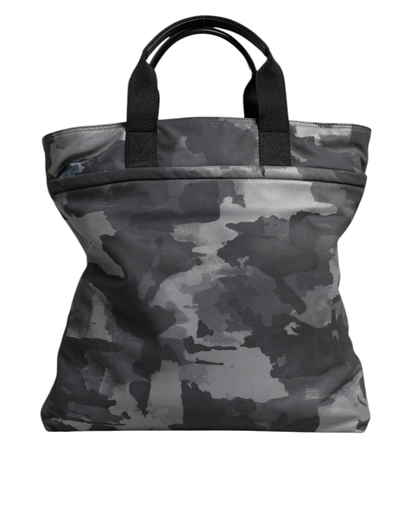 Sac fourre-tout en coton camouflage gris Dolce &amp; Gabbana à compartiments multiples