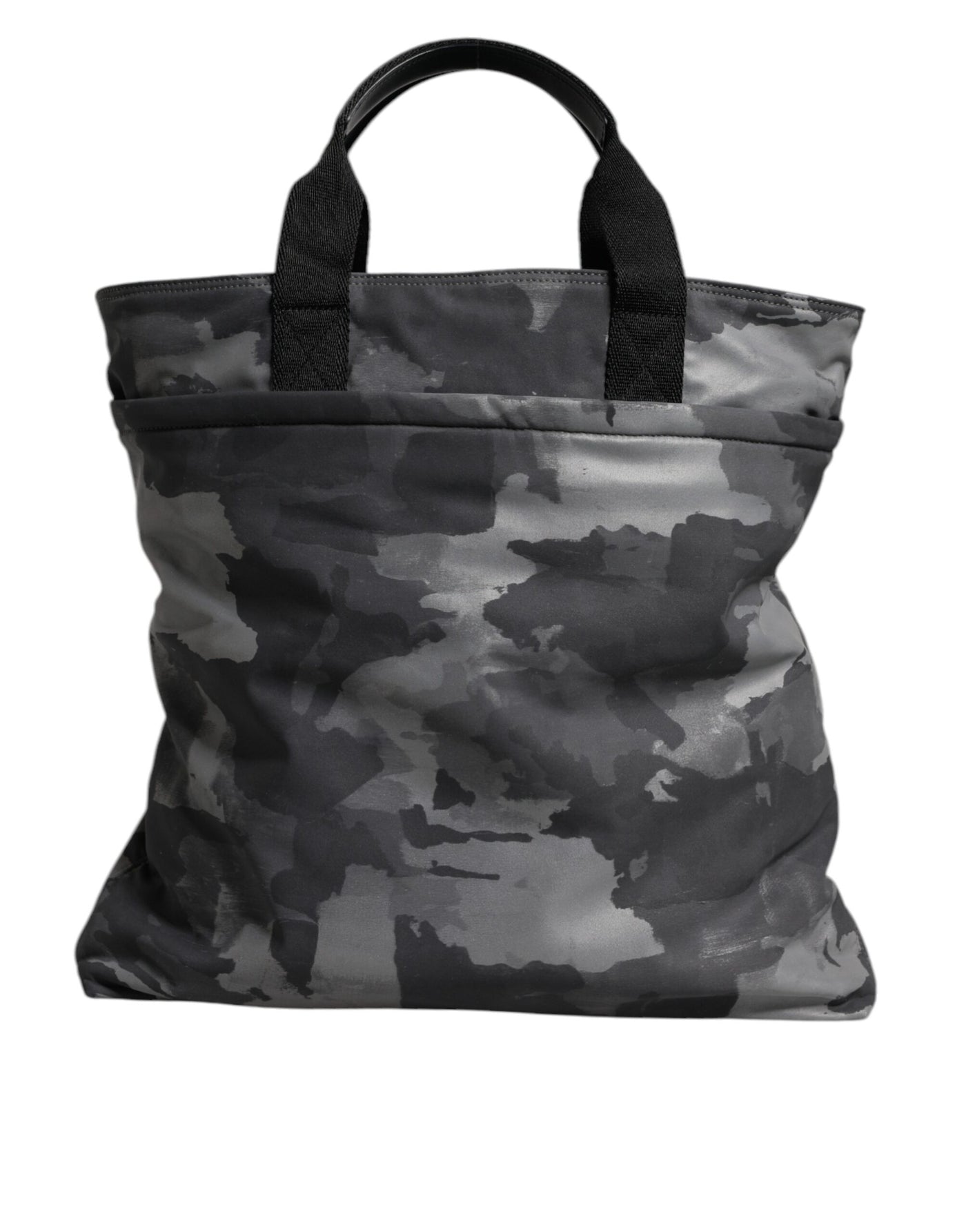 Sac fourre-tout en coton camouflage gris Dolce &amp; Gabbana à compartiments multiples