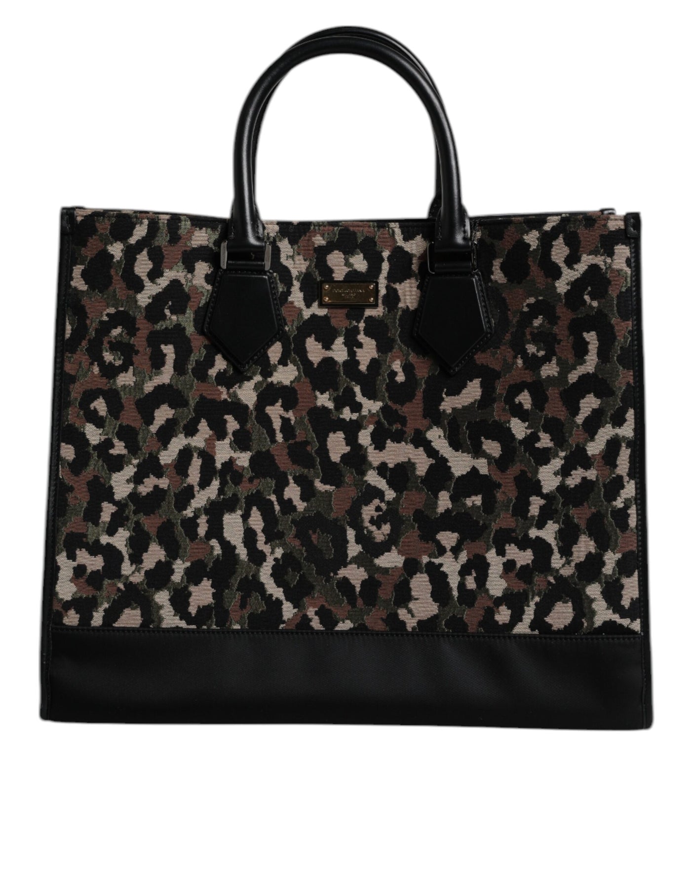 Sac cabas à bandoulière Dolce &amp; Gabbana multicolore motif léopard