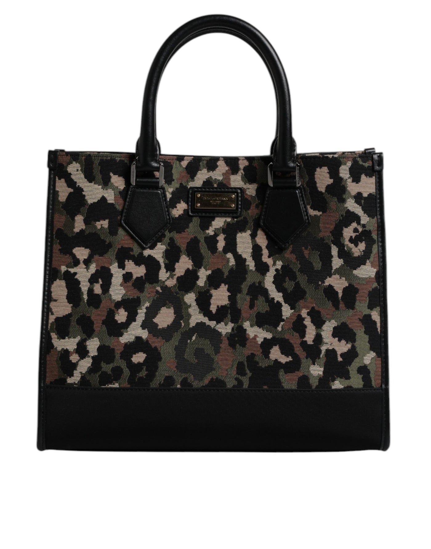 Sac cabas à bandoulière Dolce &amp; Gabbana multicolore motif léopard