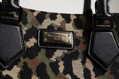 Sac cabas à bandoulière Dolce &amp; Gabbana multicolore motif léopard