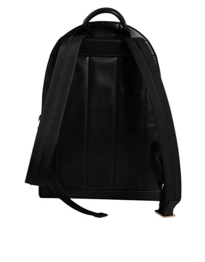 Sac à dos de voyage Dolce &amp; Gabbana en cuir noir avec logo imprimé DG