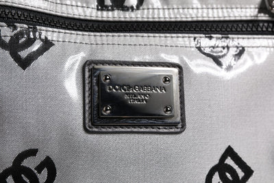 Sac à dos Dolce &amp; Gabbana en polyester gris et noir avec logo DG