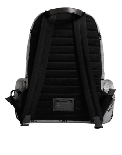 Sac à dos Dolce &amp; Gabbana en polyester gris et noir avec logo DG