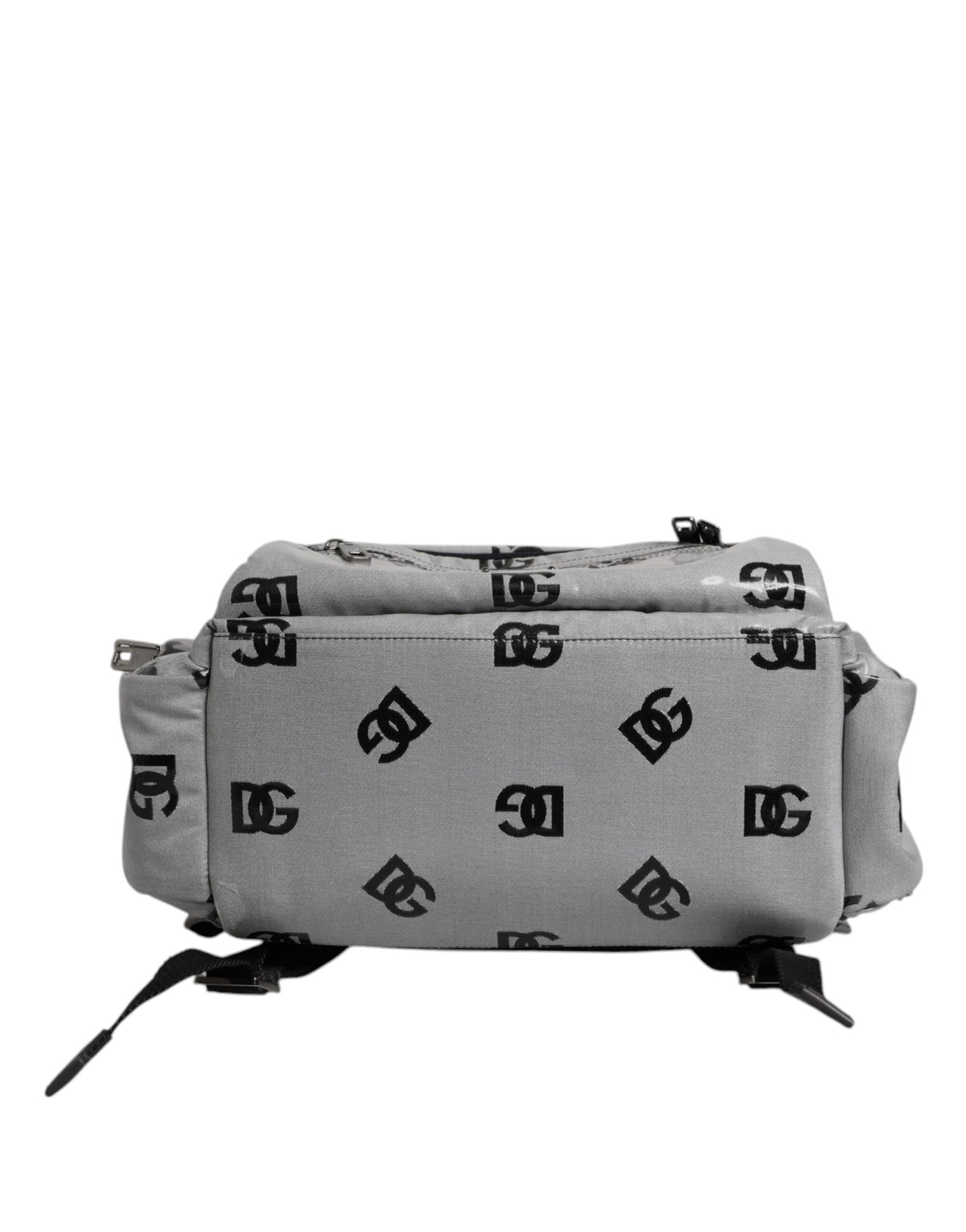 Sac à dos Dolce &amp; Gabbana en polyester gris et noir avec logo DG