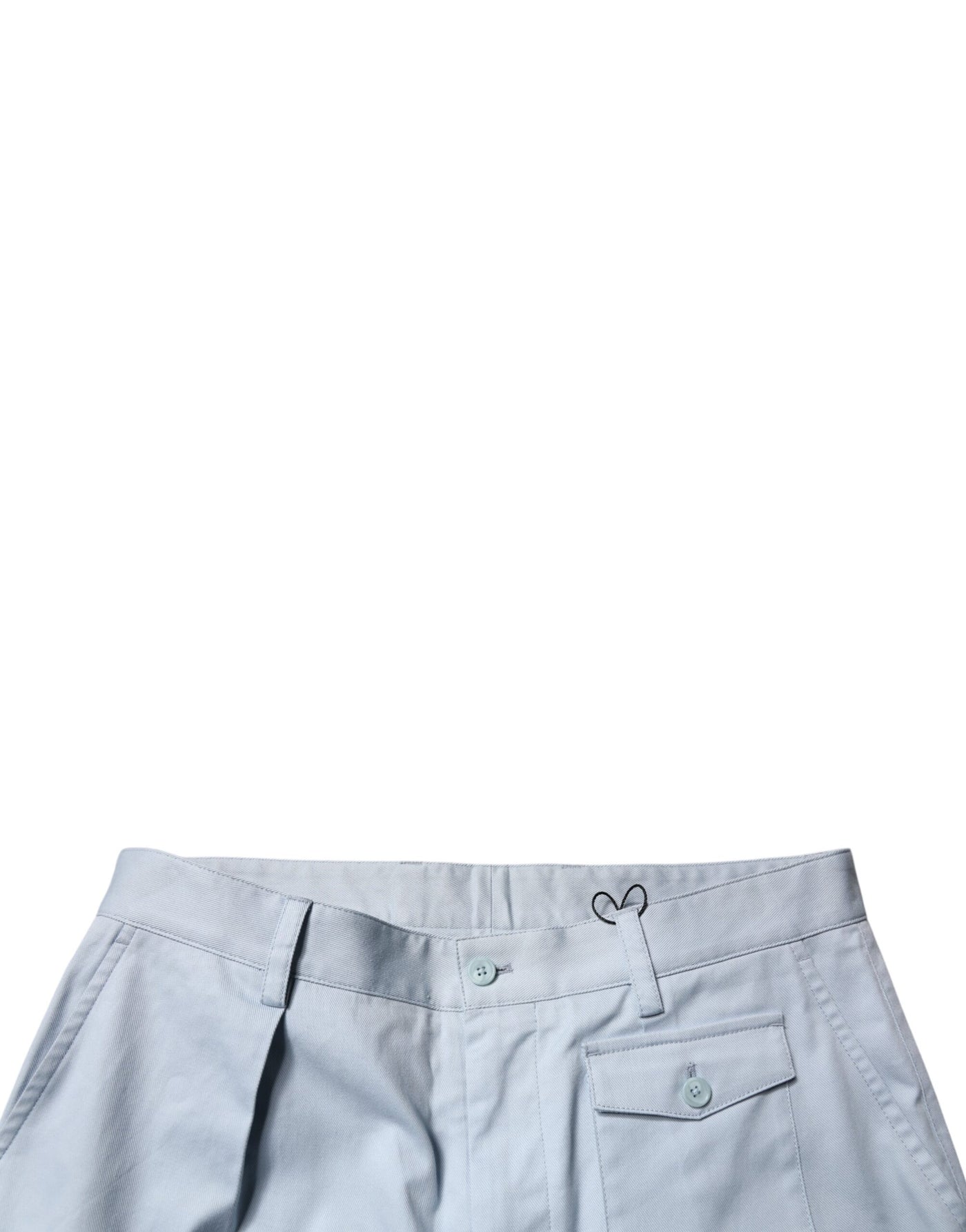 Pantalon cargo fuselé en coton bleu clair Dolce &amp; Gabbana