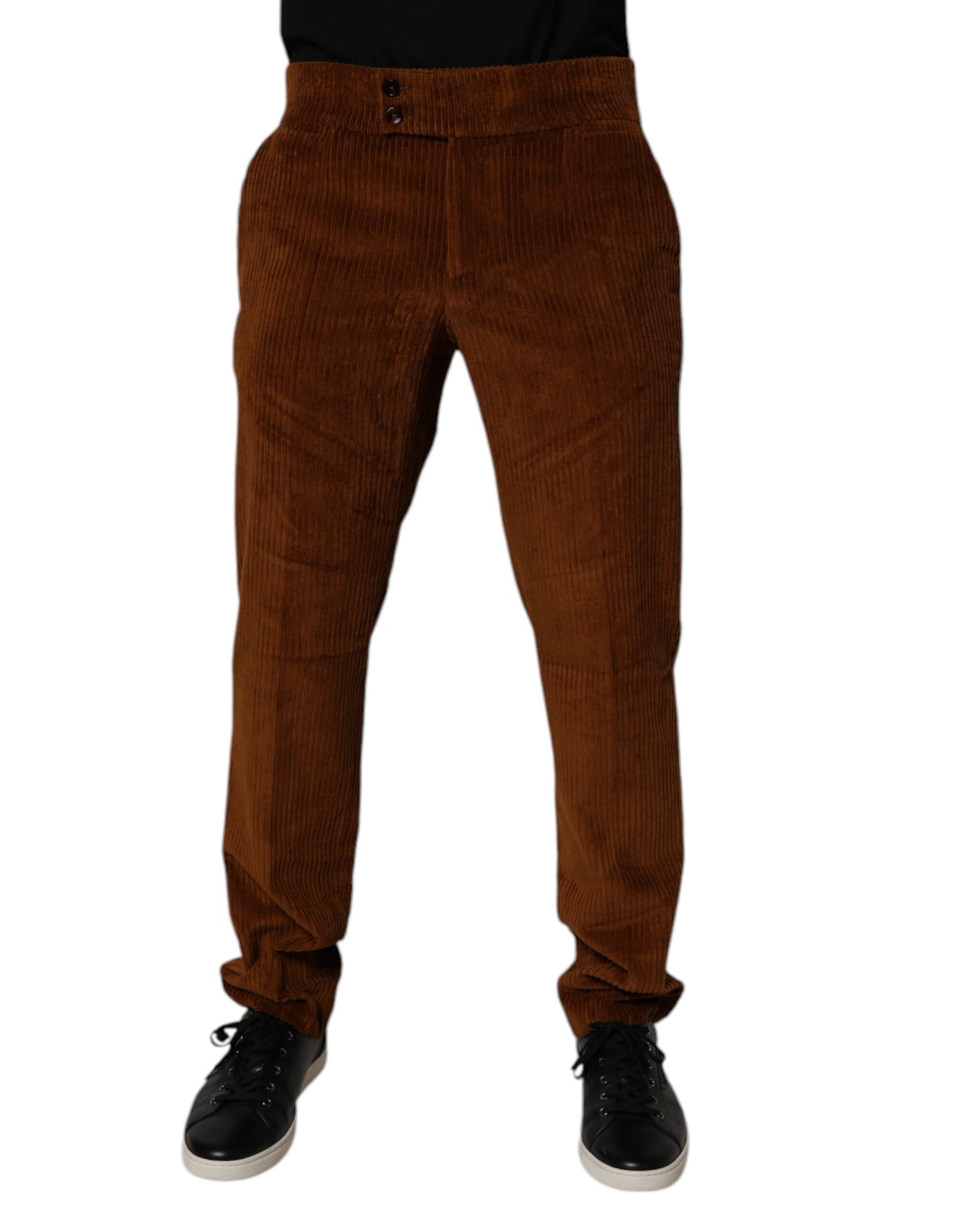 Jean skinny en velours côtelé marron foncé Dolce &amp; Gabbana