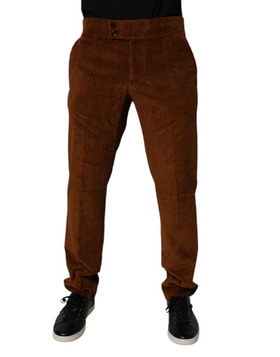 Jean skinny en velours côtelé marron foncé Dolce &amp; Gabbana