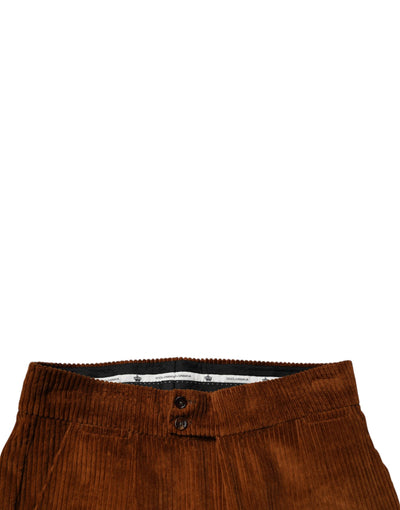 Jean skinny en velours côtelé marron foncé Dolce &amp; Gabbana
