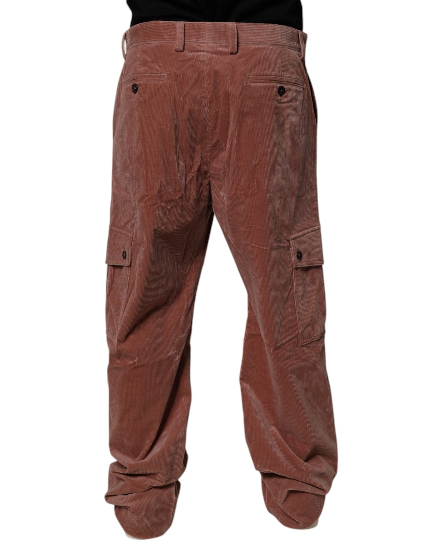 Jean cargo en velours côtelé marron Dolce &amp; Gabbana pour homme