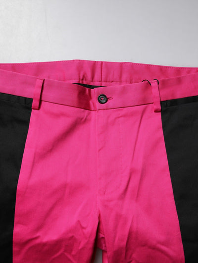 Pantalon slim à rayures roses et noires Dolce &amp; Gabbana pour homme