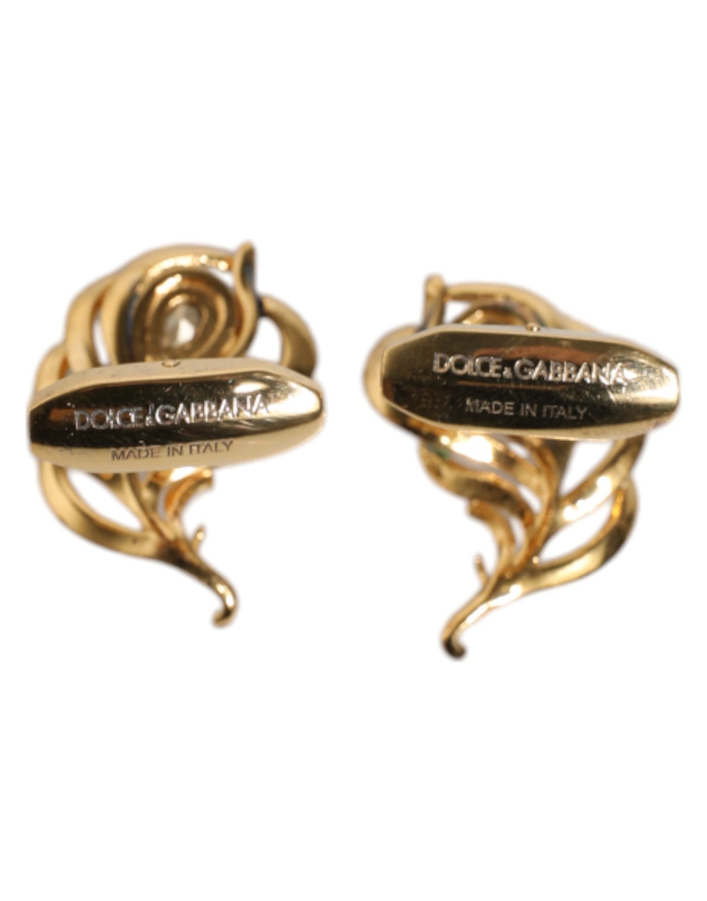 Dolce &amp; Gabbana Multicolor Pauwenveren Manchetknopen van 925 Sterling Zilver