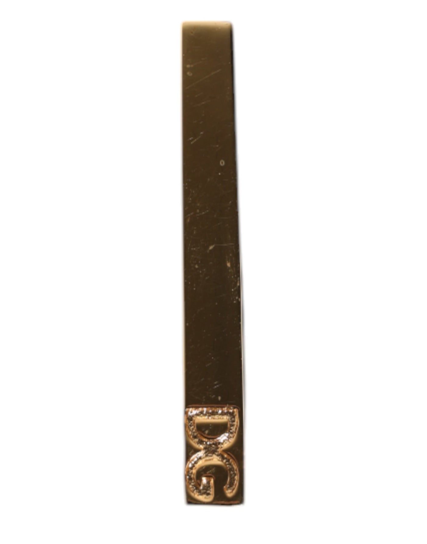 Dolce &amp; Gabbana stropdas clip met goudkleurig messing logo