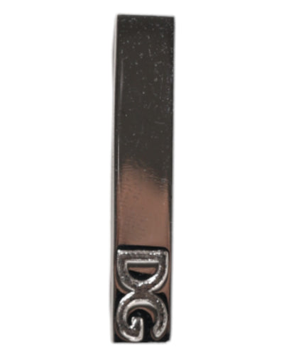 Dolce &amp; Gabbana zilveren messing stropdas clip met logo
