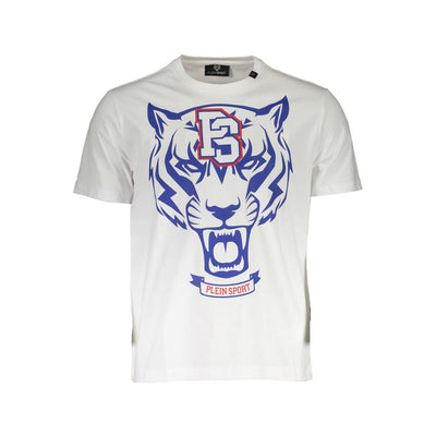 Plein Sport Wit Katoenen Heren T-shirt