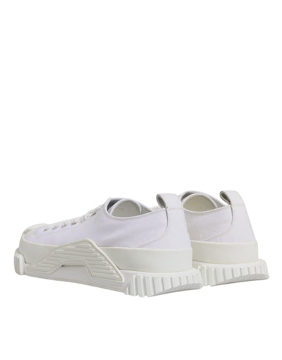 Dolce &amp; Gabbana witte leren lage NS1 sneakers