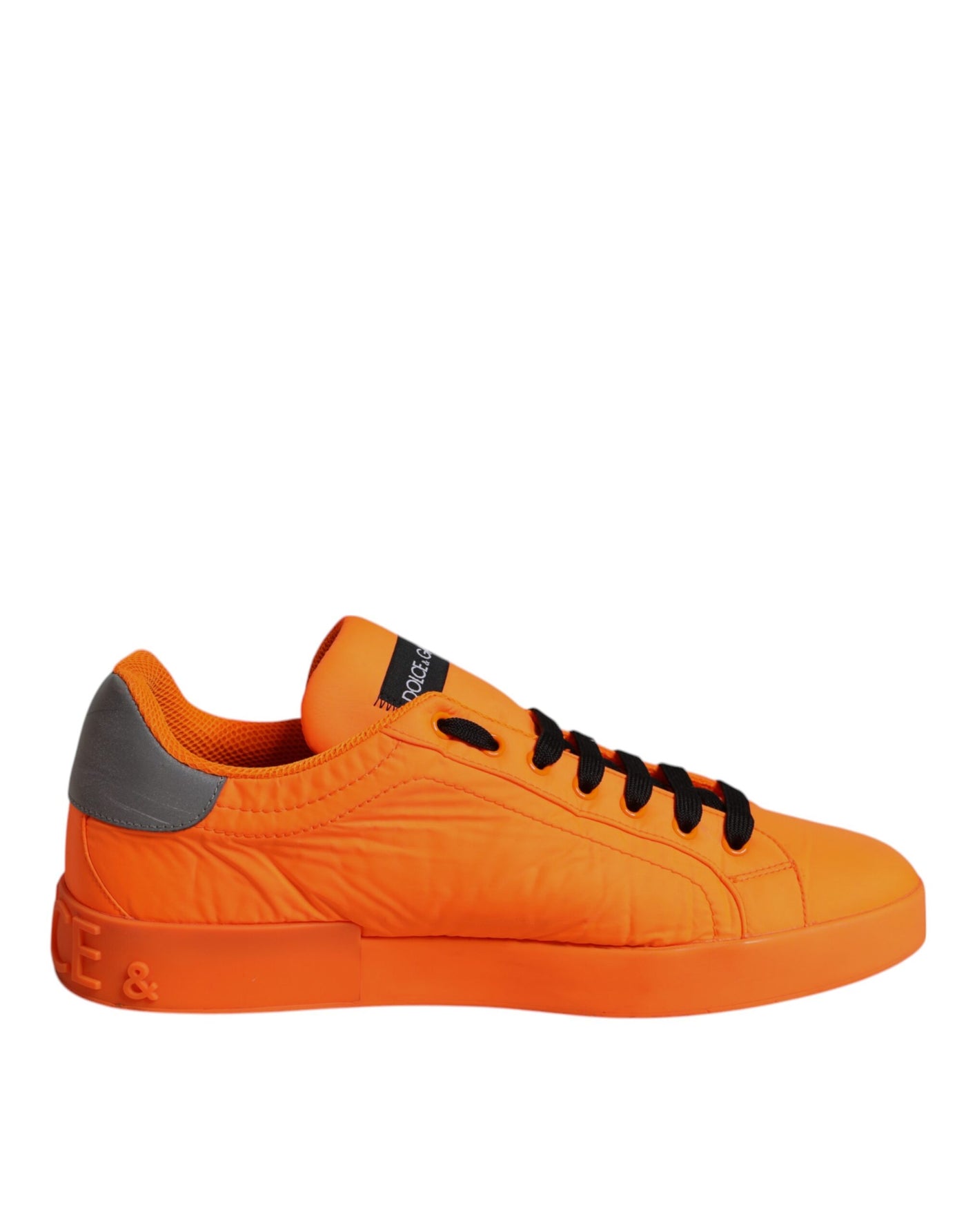 Dolce &amp; Gabbana Orange Portofino Logo Tape Heren Sneakers Schoenen